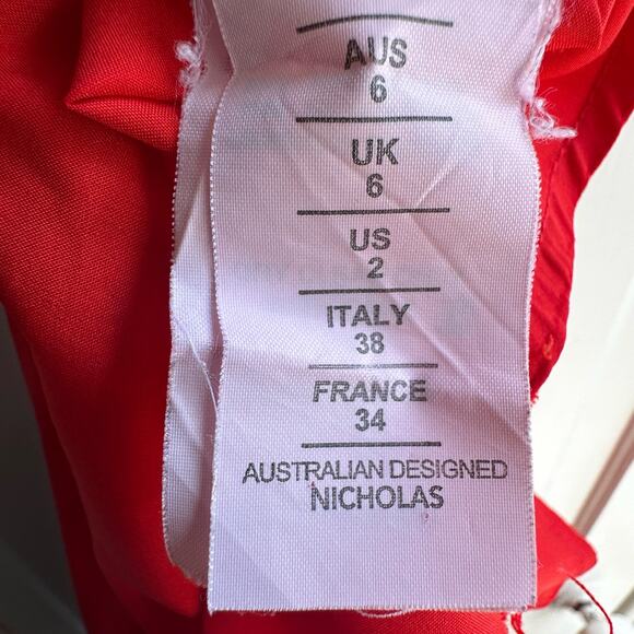 BHLDN Nicholas Amina Dress Red - Picture 9 of 10